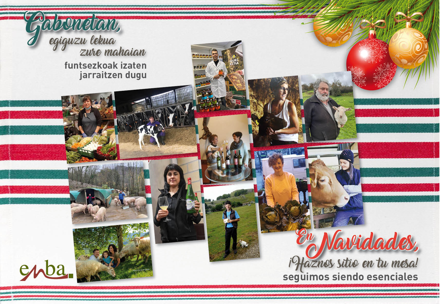 ENBA presenta la campaña “En NAVIDADES, ¡HAZNOS SITIO EN TU MESA!”
